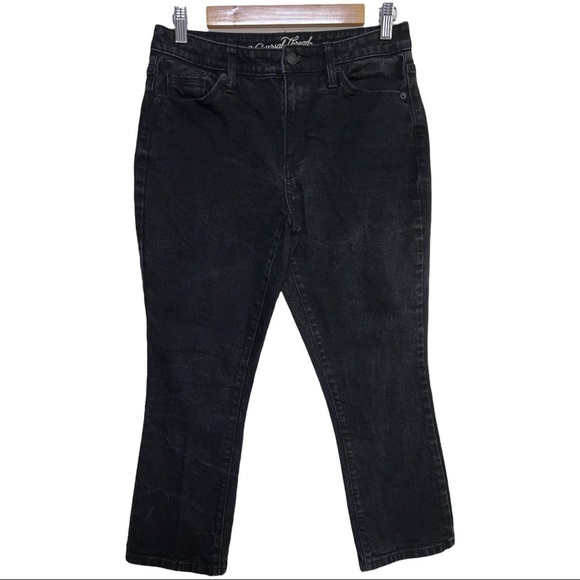 UNIVERSAL THREAD BACK HIGH RISE KICK BOOT‎ CROP JEANS SIZE 6/28R - Picture 1 of 15